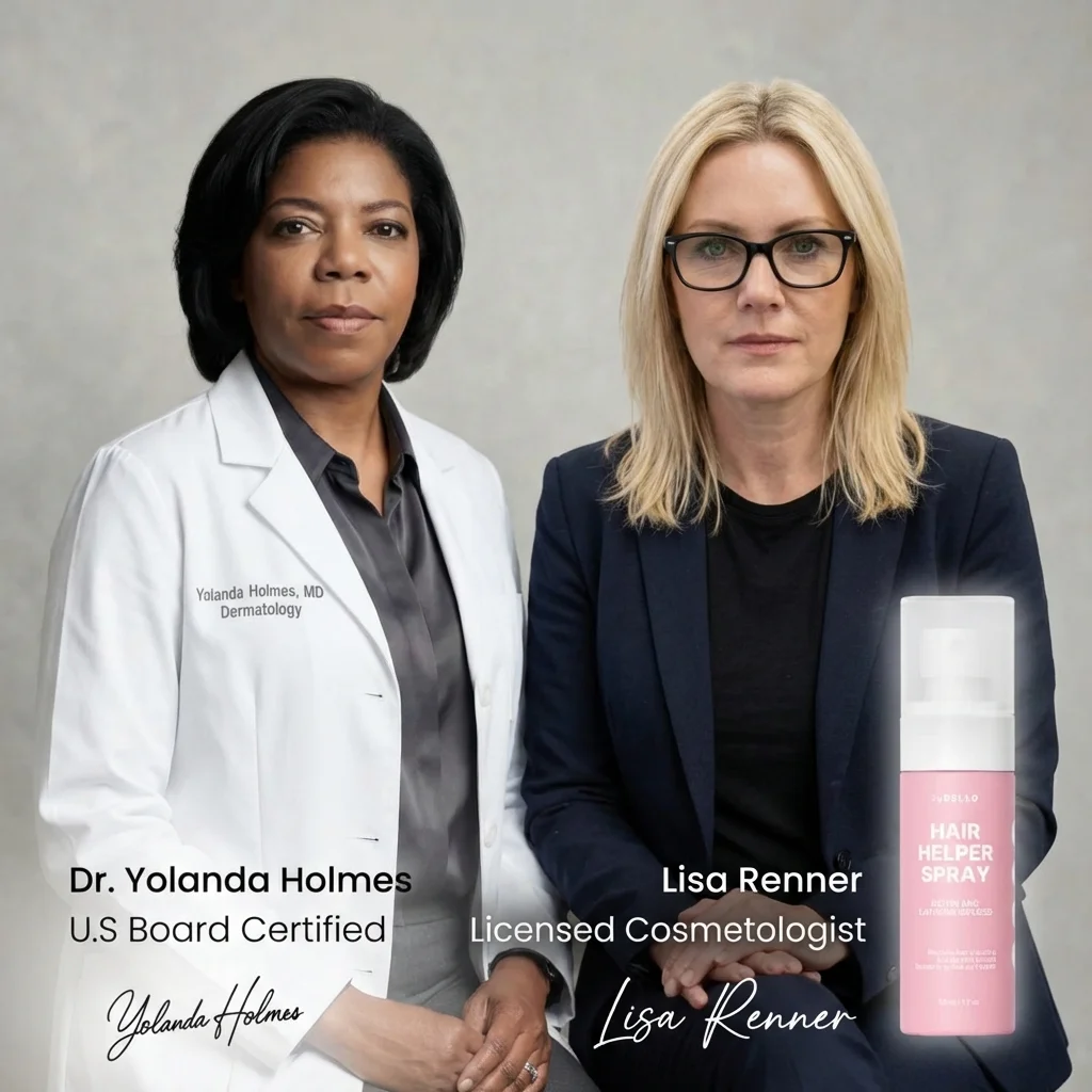 Dr. Yolanda Holmes and Lisa Renner — co-creators of TryBello Hair Helper Spray